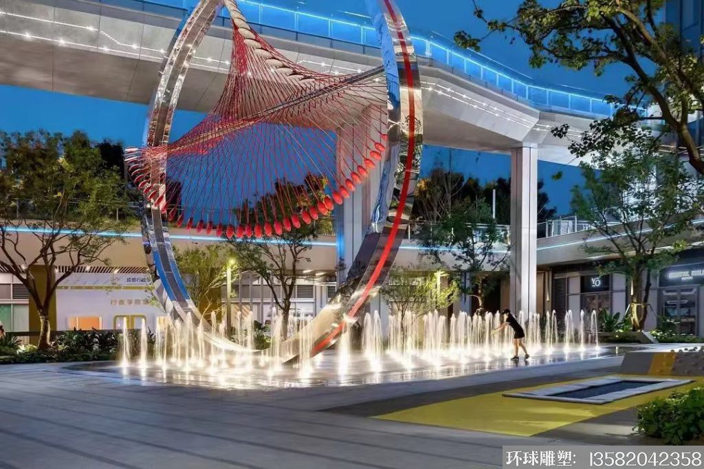 不銹鋼白鋼雕塑廠家定制3