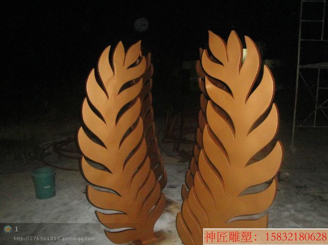 不銹鋼樹葉雕塑 樹葉雕塑定制 樹葉雕塑廠家