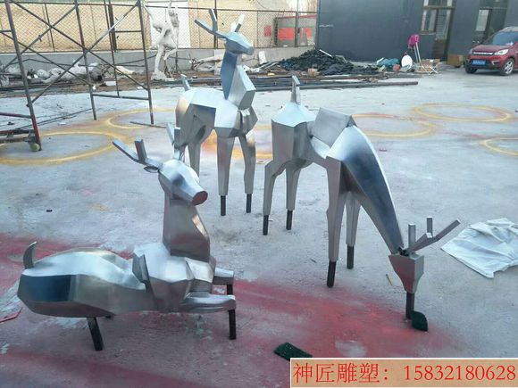 不銹鋼小鹿雕塑 鹿雕塑圖片 鹿雕塑價格