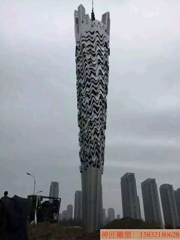 城市建筑物雕塑 大型景觀不銹鋼雕塑